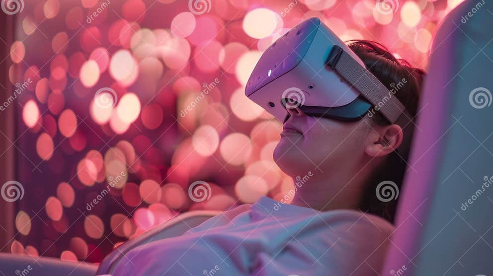 A Patient Undergoes Cognitive Behavioral Therapy in a Virtual Reality