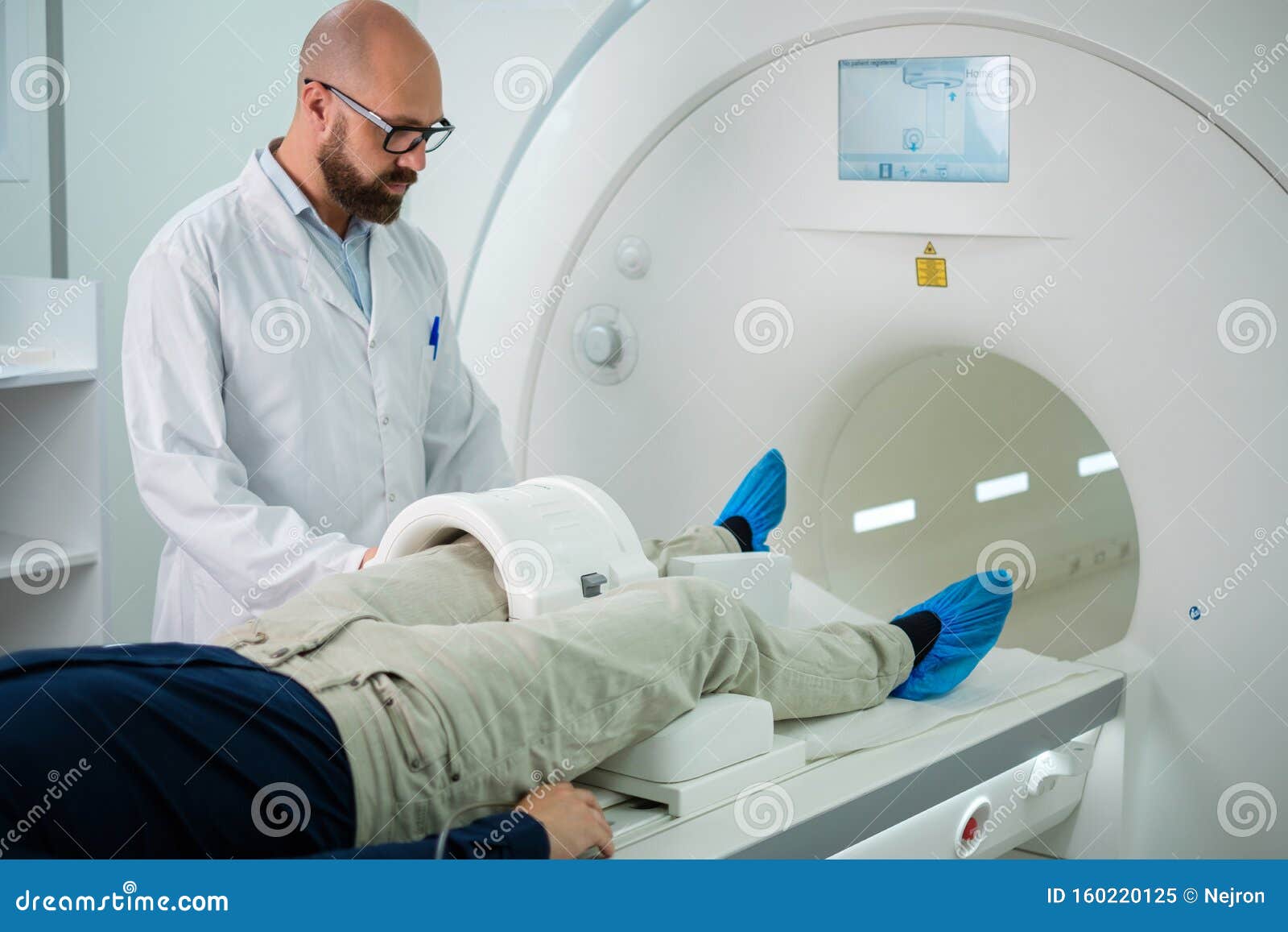 Patient Visiting MRI Procedure in a Hospital Stock Image Image of