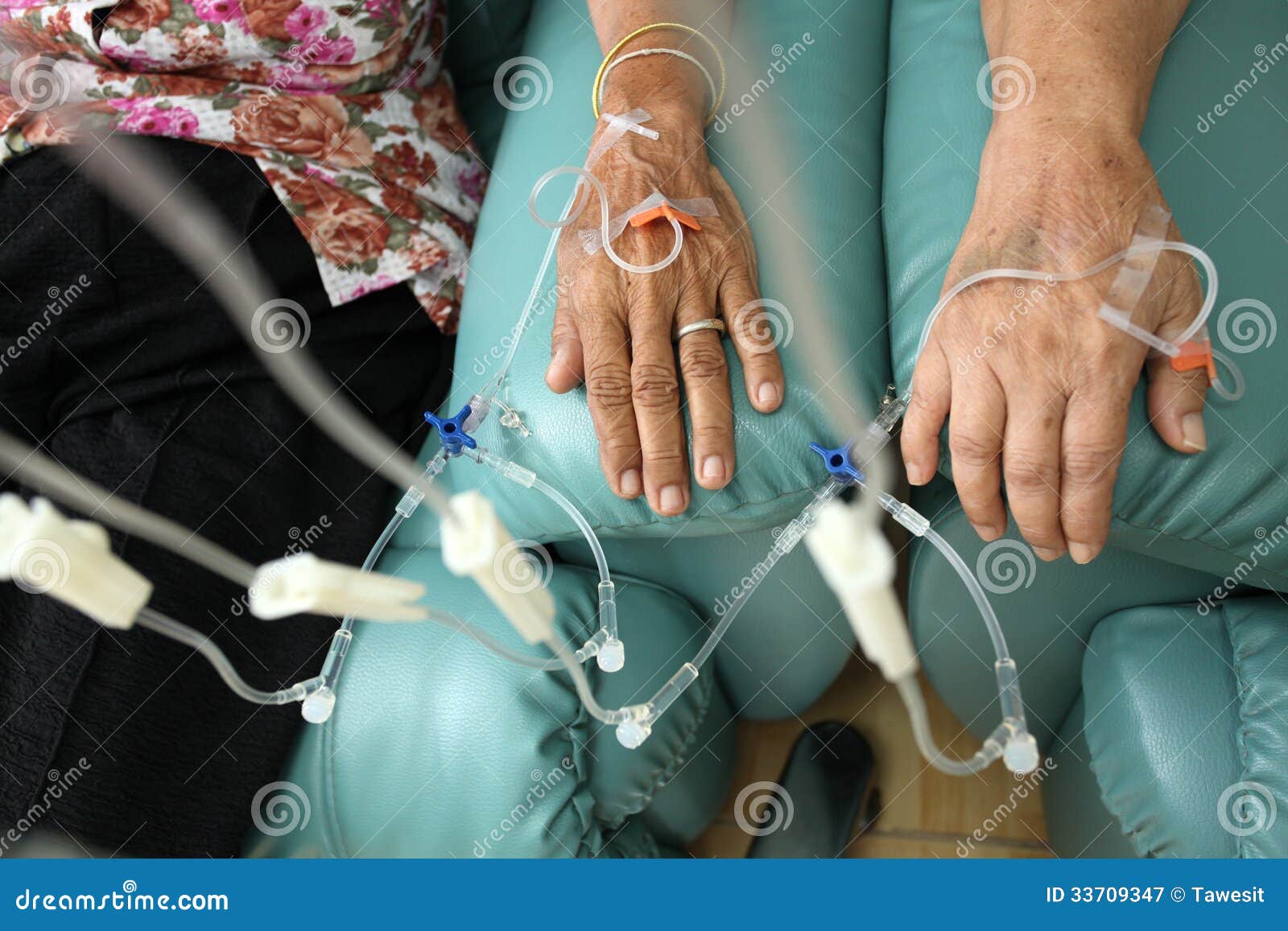 Patients Getting Intravenous Chemotherapy Stock Image Image of