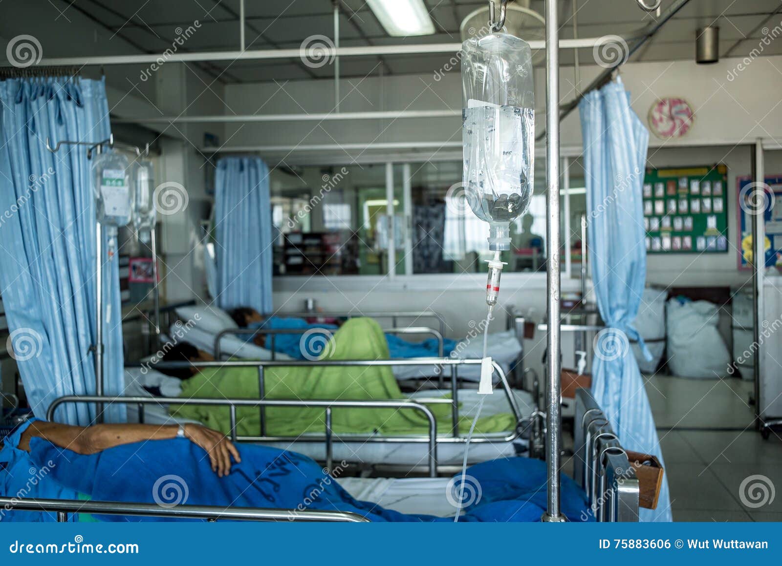 Patients in Hospital Cot stock photo. Image of emergency 75883606
