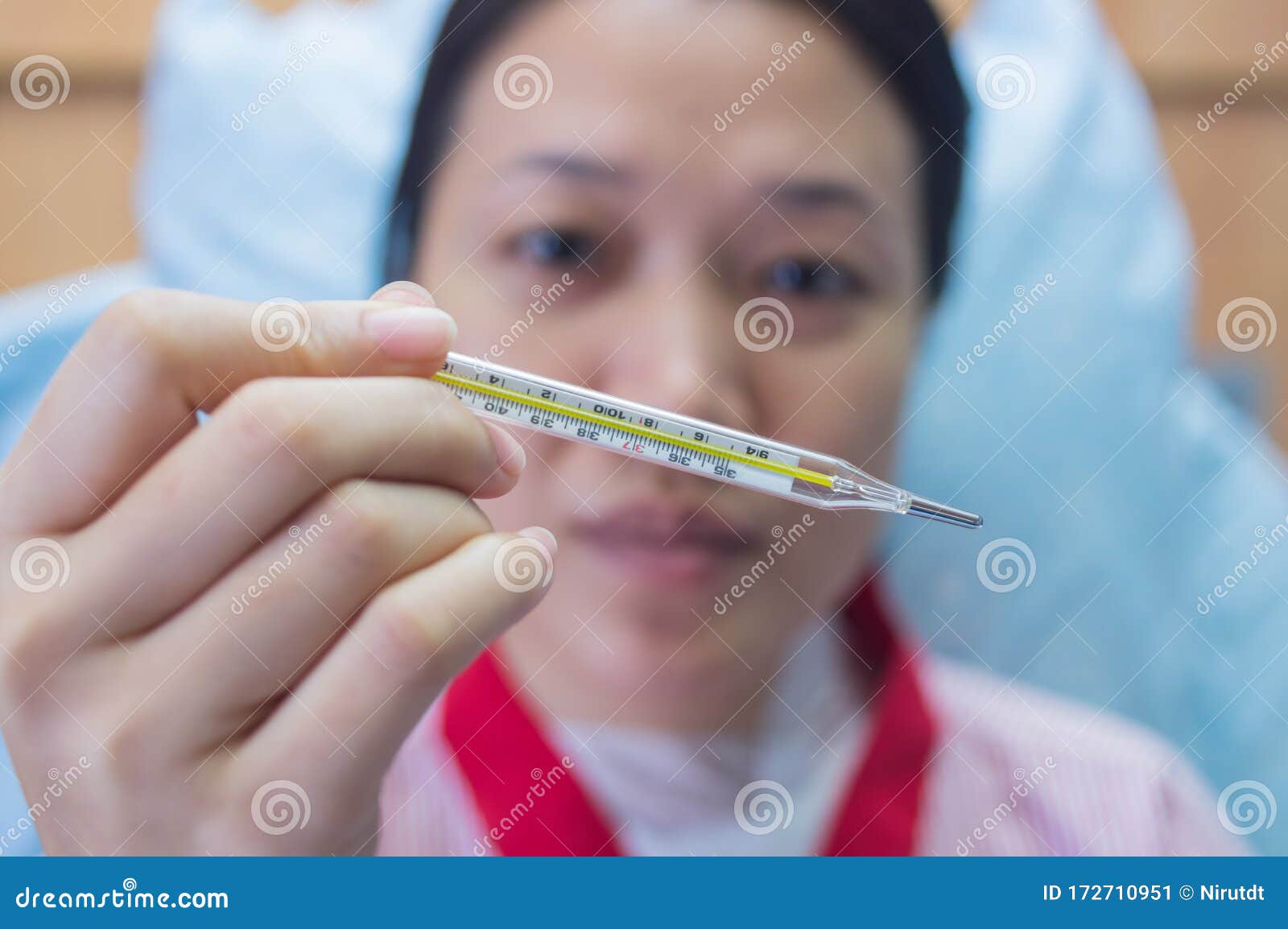 Patients and Mercury Thermometer Stock Image Image of disease, care