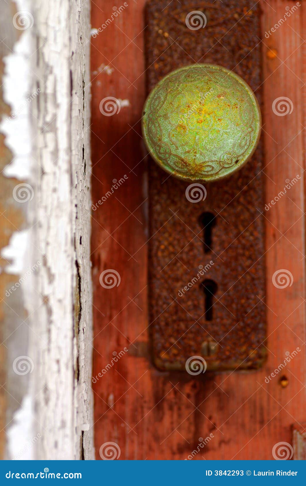 Patina Door knob stock image. Image of retired, doorknob 3842293