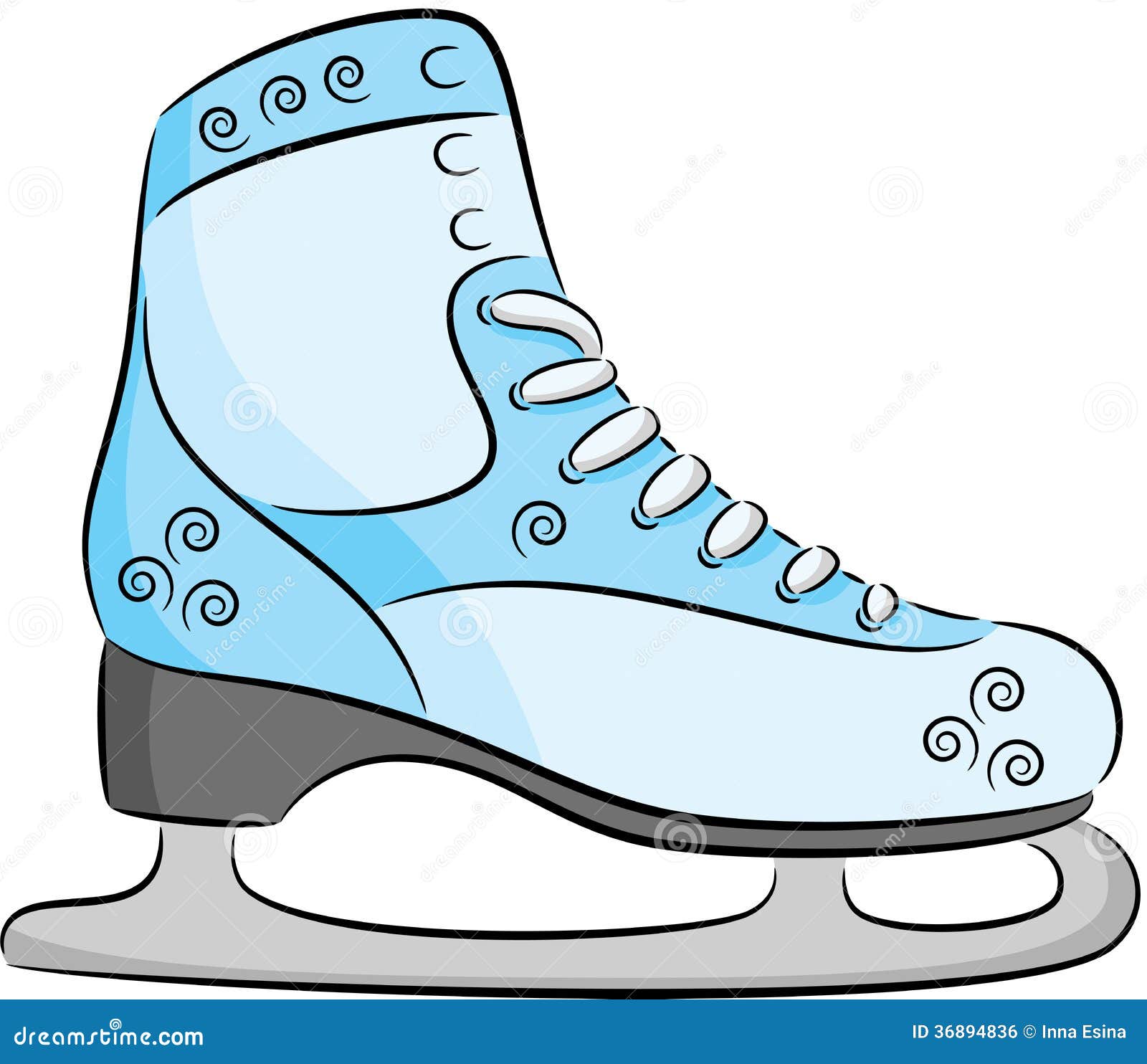 Patins de gelo ilustração do vetor. Ilustração de objetos - 36894836, image size:1600x1484