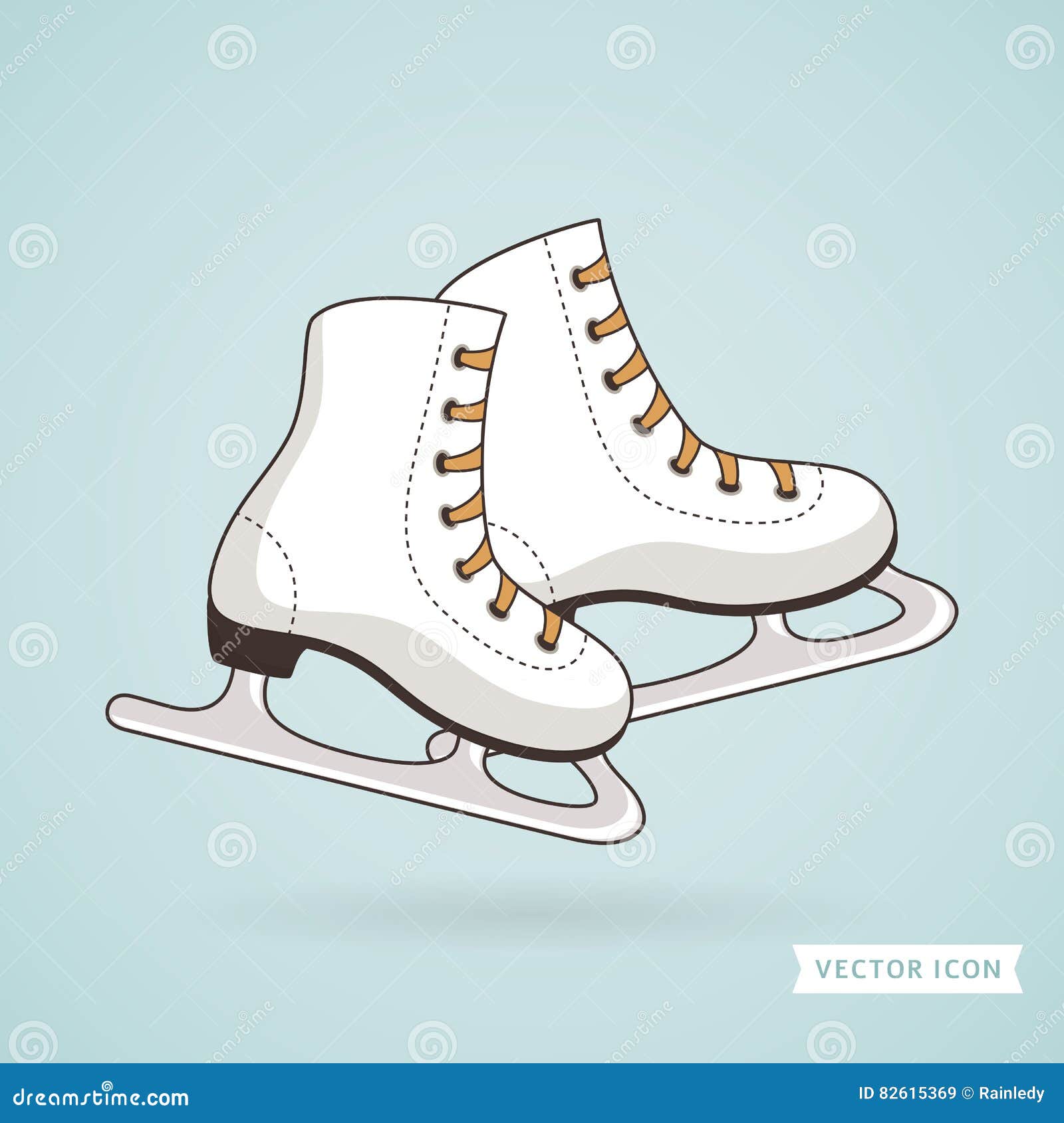 Patins De Glace Illustration De Vecteur Illustration de Vecteur