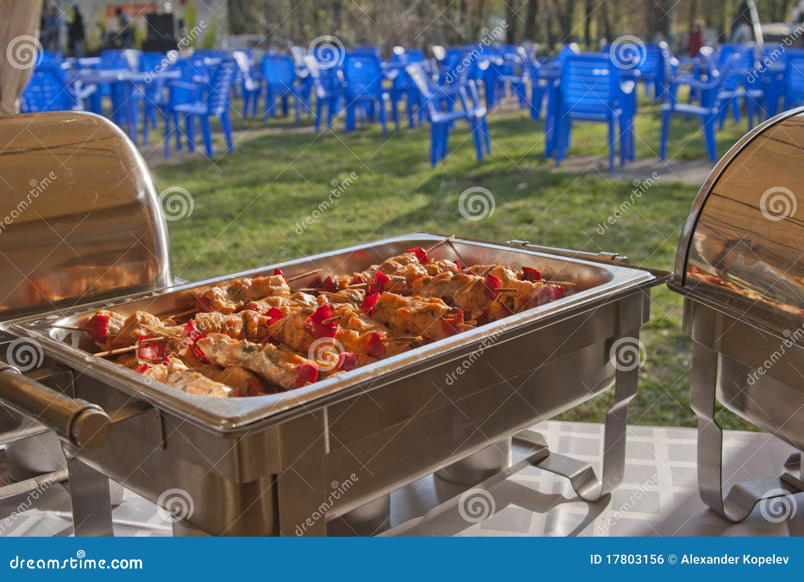 Patio picnic catering stock photo. Image of picnic, patio 17803156
