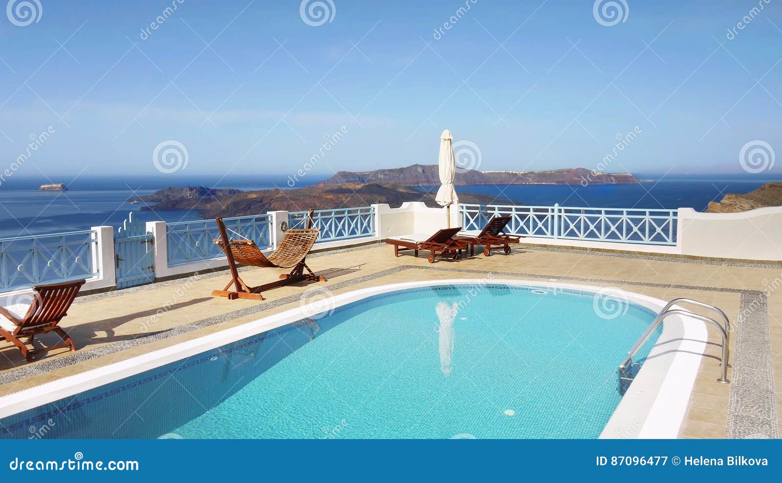 Patio Water Pool stock image. Image of recreation, patio 87096477