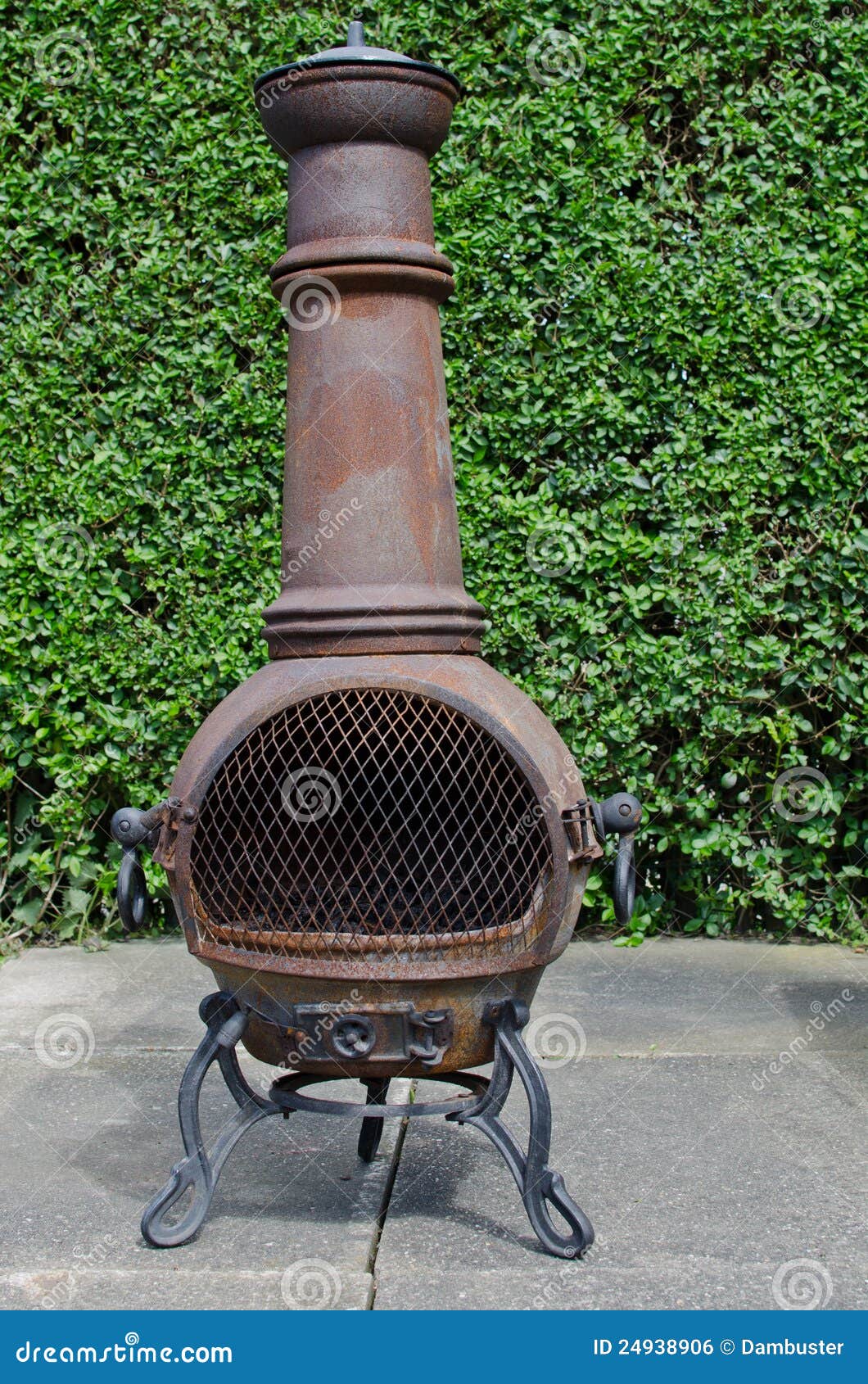 Patio woodburner stock photo. Image of garden, rust, burner 24938906