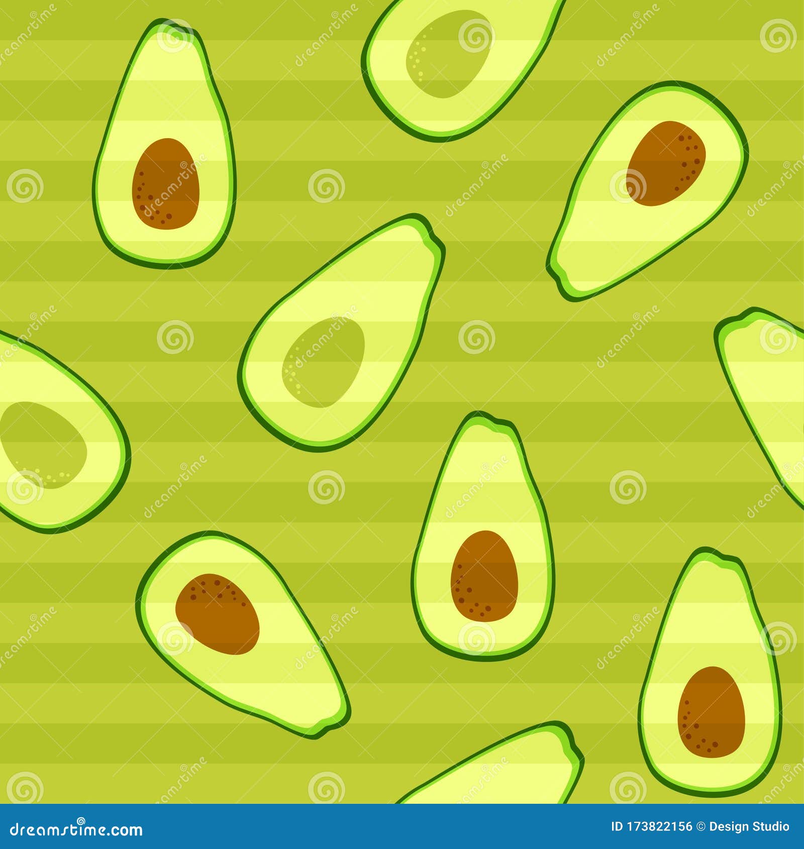 Patrón De Fondo De Pantalla Agudo. Diseño Sin Fisuras Con Aguacate De Corte  Medio Sobre Fondo a Rayas. Simple Y Lindo Fruto De Dib Ilustración del  Vector - Ilustración de lindo, fondo: