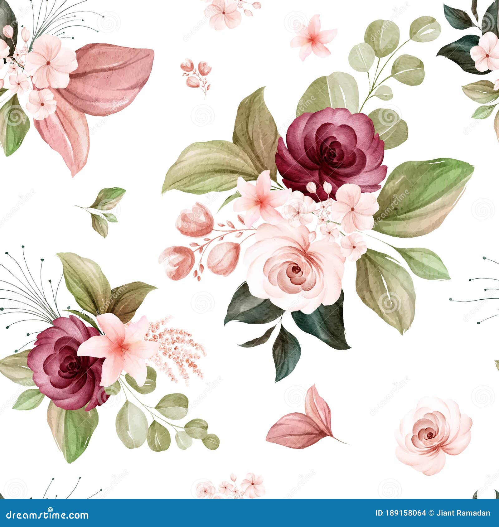 Patrón Floral Sin Costuras De Color Marrón Y Borgoña Rosas Acuarelas Y Flores Silvestres Sobre Fondo Blanco Para La Moda Ilustración del Vector - Ilustración de lindo, hierba: 189158064 Patrón Floral Sin Costuras De Color Marrón Y Borgoña Rosas Acuarelas Y Flores Silvestres Sobre Fondo Blanco Para La Moda Ilustración del Vector - Ilustración de lindo, hierba: 189158064