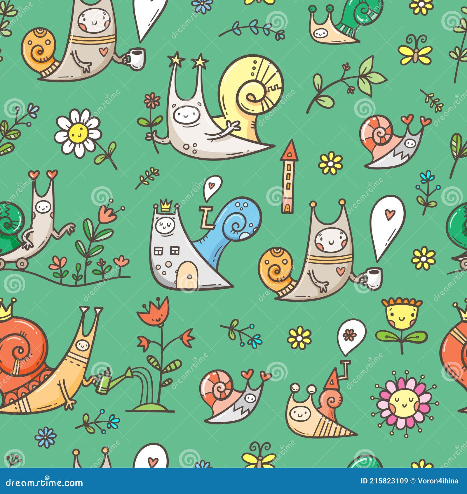 Patrón Sin Fisuras Con Caracoles De Dibujos Animados Lindo Sobre Fondo Verde. Divertido Animales Y Plantas Fondo De Pantalla. Dood Ilustración del Vector - Ilustración de arte, fondo: 215823109 Patrón Sin Fisuras Con Caracoles De Dibujos Animados Lindo Sobre Fondo Verde. Divertido Animales Y Plantas Fondo De Pantalla. Dood Ilustración del Vector - Ilustración de arte, fondo: 215823109