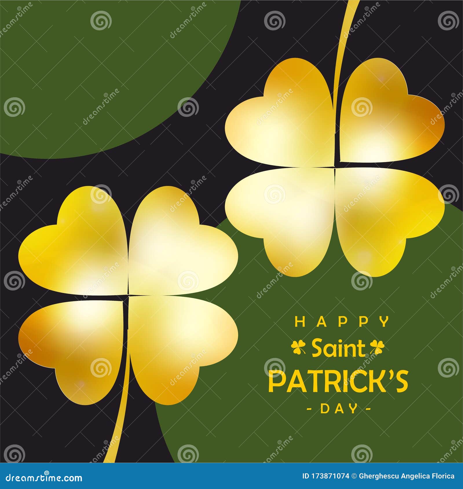 Gold Plated Four Leaf Clover Paper Weight