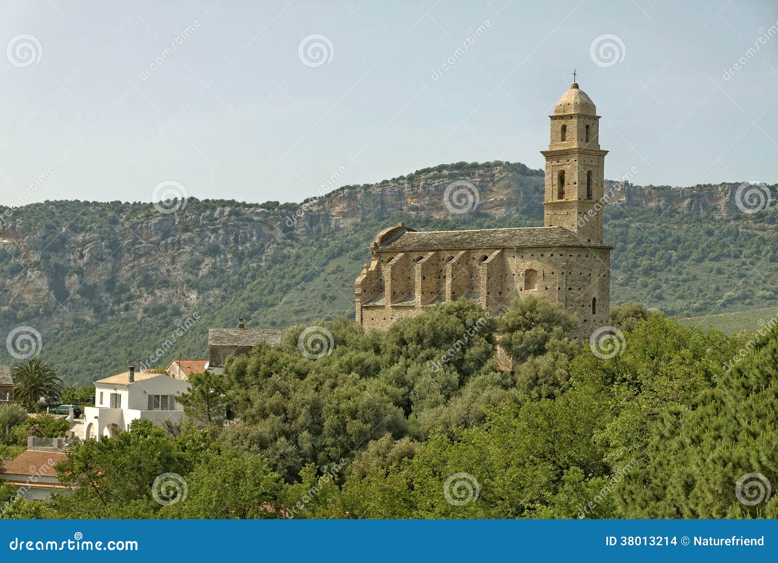 patrimonio, 16th century saint-martins church, cap corse, northern corsica, france