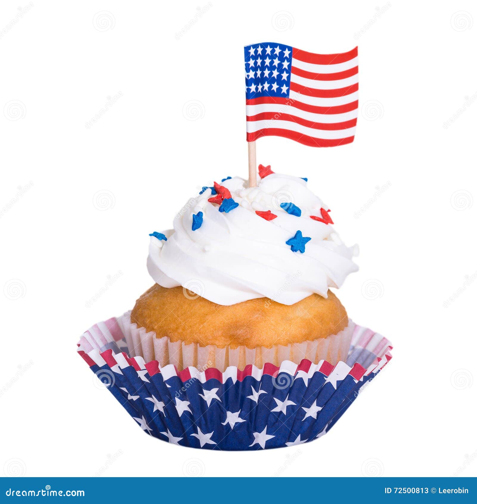 patriotic-cupcake-with-sprinkles-stock-image-cartoondealer-55003615