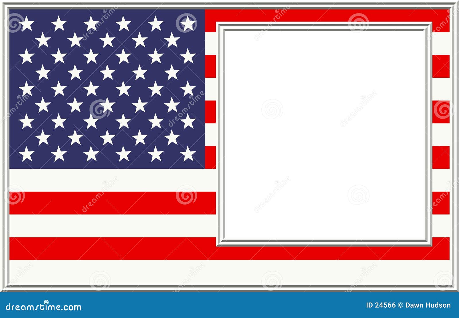 Patriotic Picture Frame stock illustration. Illustration ...