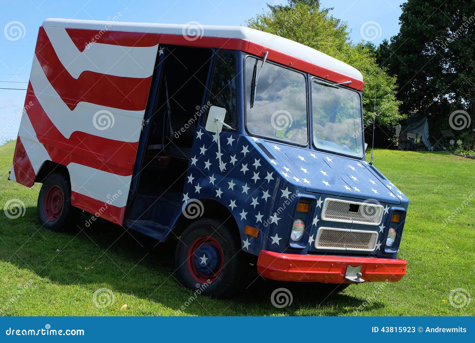 american flag van