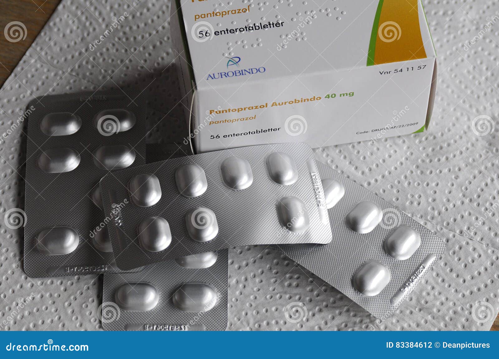 PATROPRAZOL AUROBINDO 40 Gm 56 ENTERROTABLETES Photography - Image of denmark, pills: