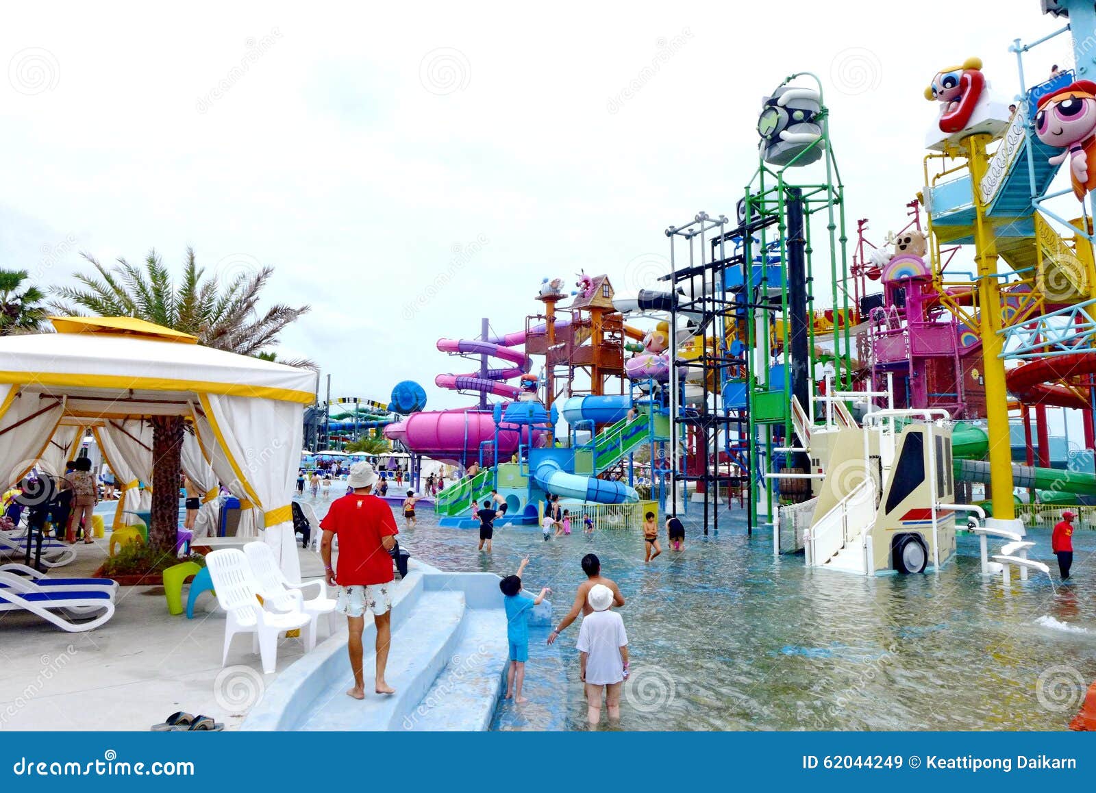 PATTAYA, Tailândia, O Parque Da água De Cartoon Network