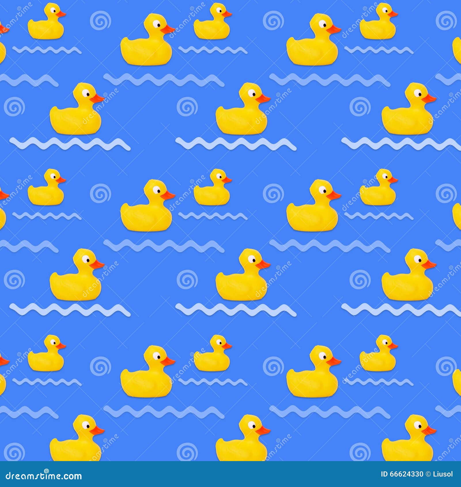 Pattern Baby Bath Toy Rubber Duck Stock Illustration Illustration of