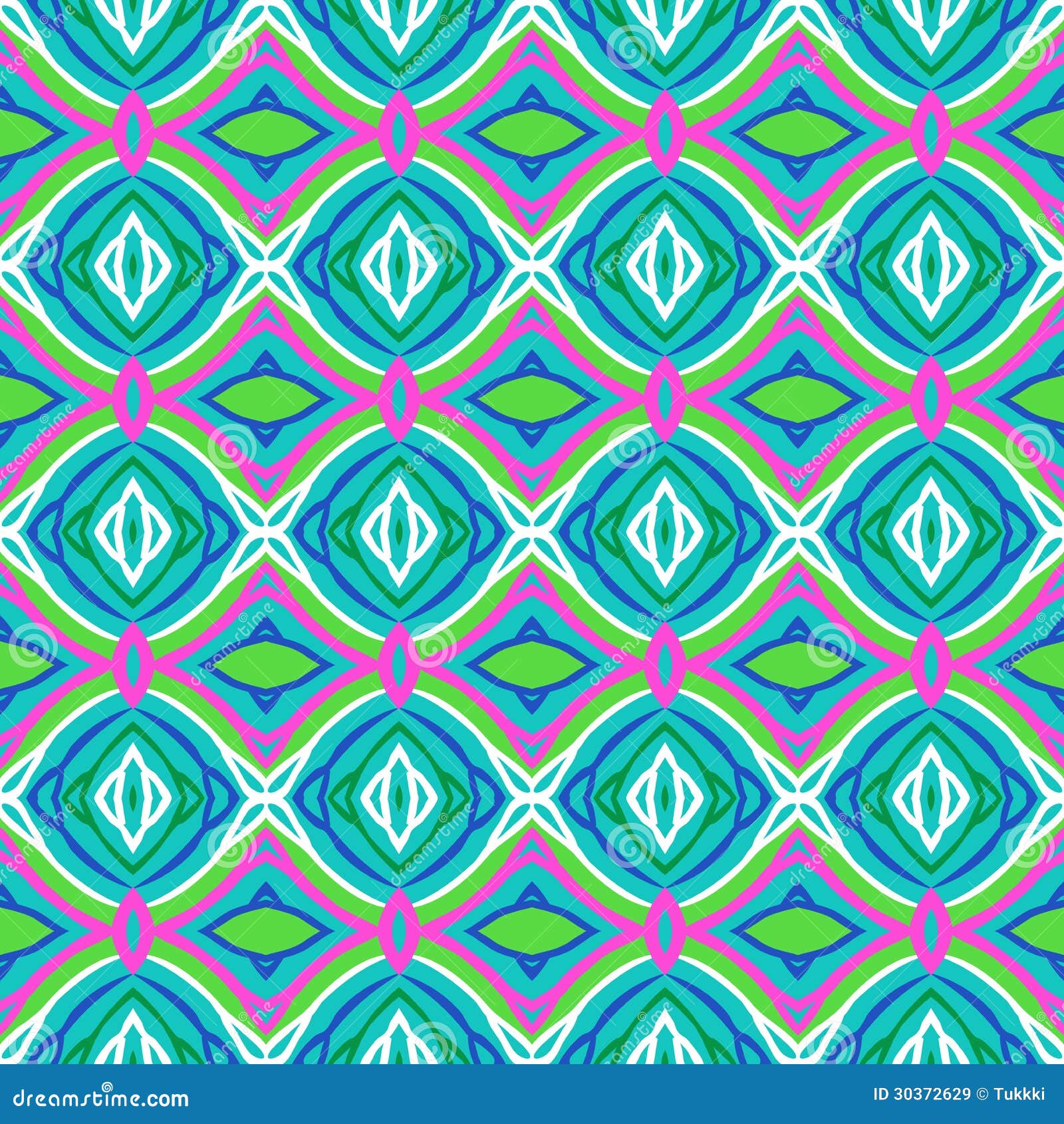 pattern with bold stylized indian motifs