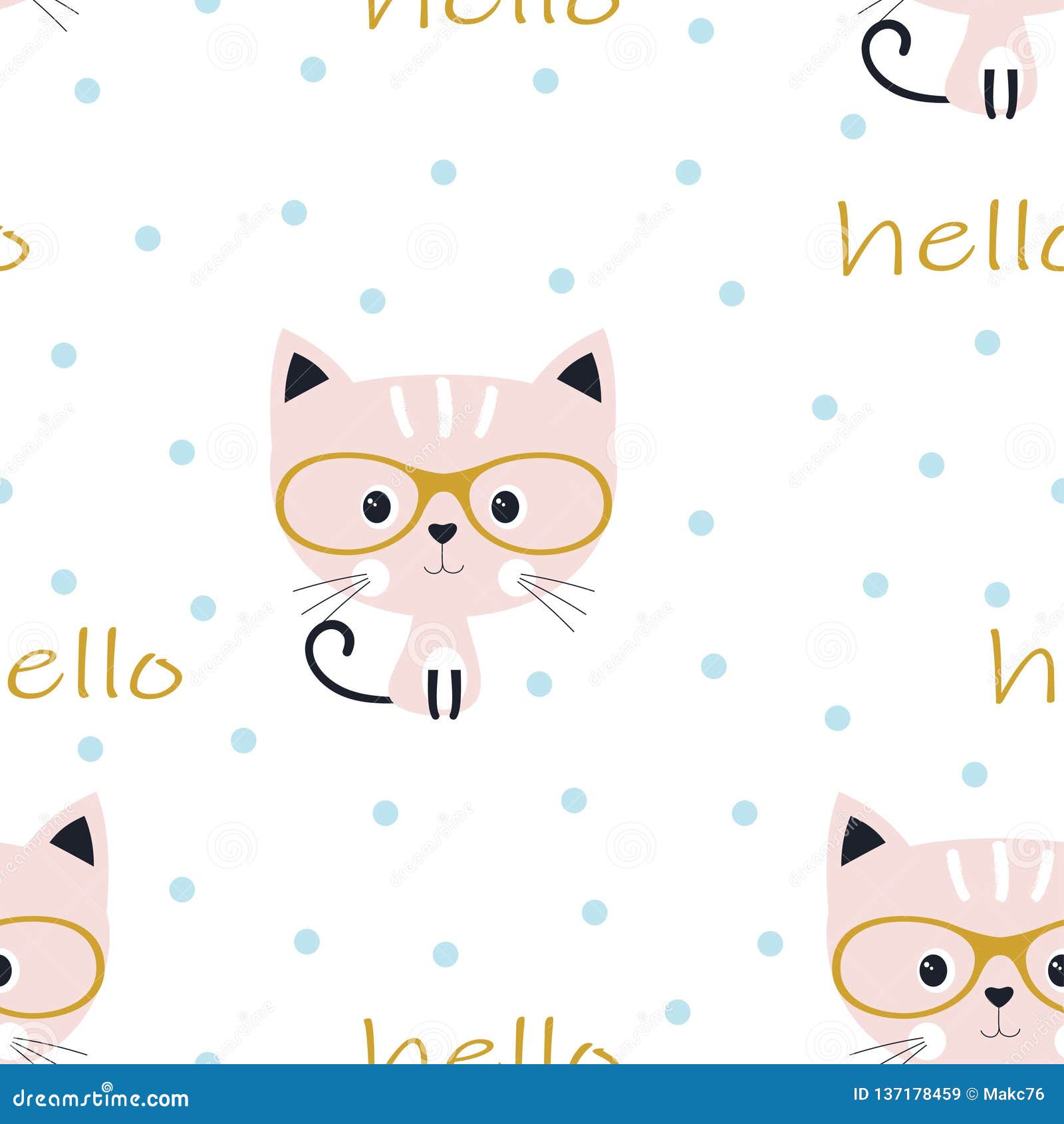 Hello Kitty Pattern Stock Vector Illustration and Royalty Free Hello Kitty  Pattern Clipart