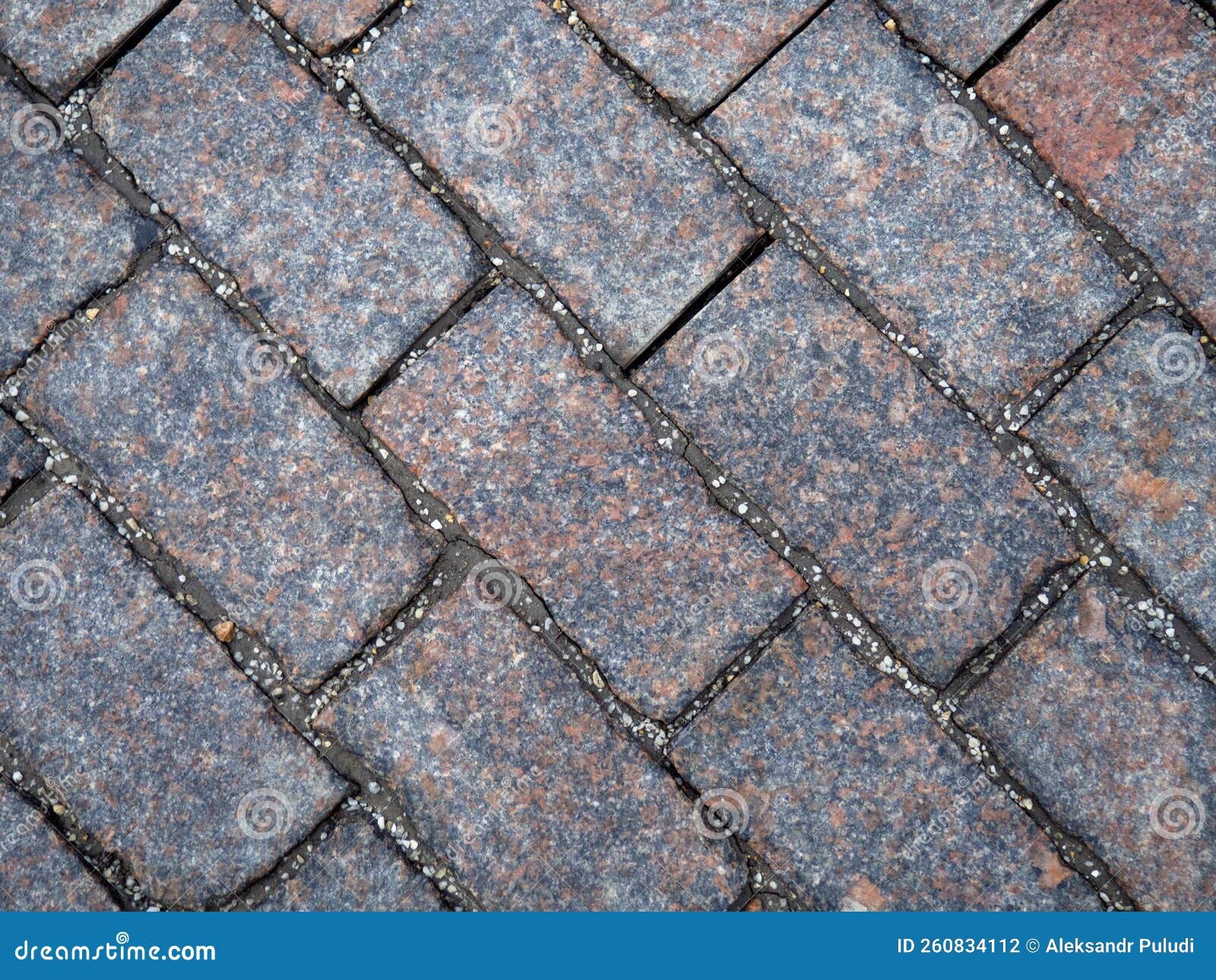 A Pattern of Cobblestones on the Pavement.Paving Stones on Red Square