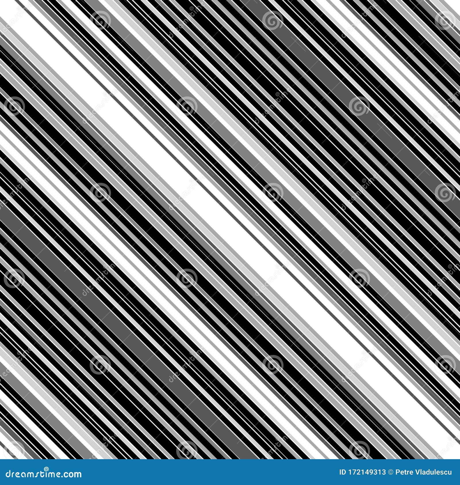Pattern with Diagonal Gray Stripes and Outline, Modern Stylish Image