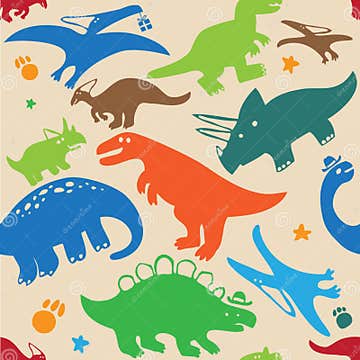 Pattern dinosaur stock vector. Illustration of dinosaur - 31766786