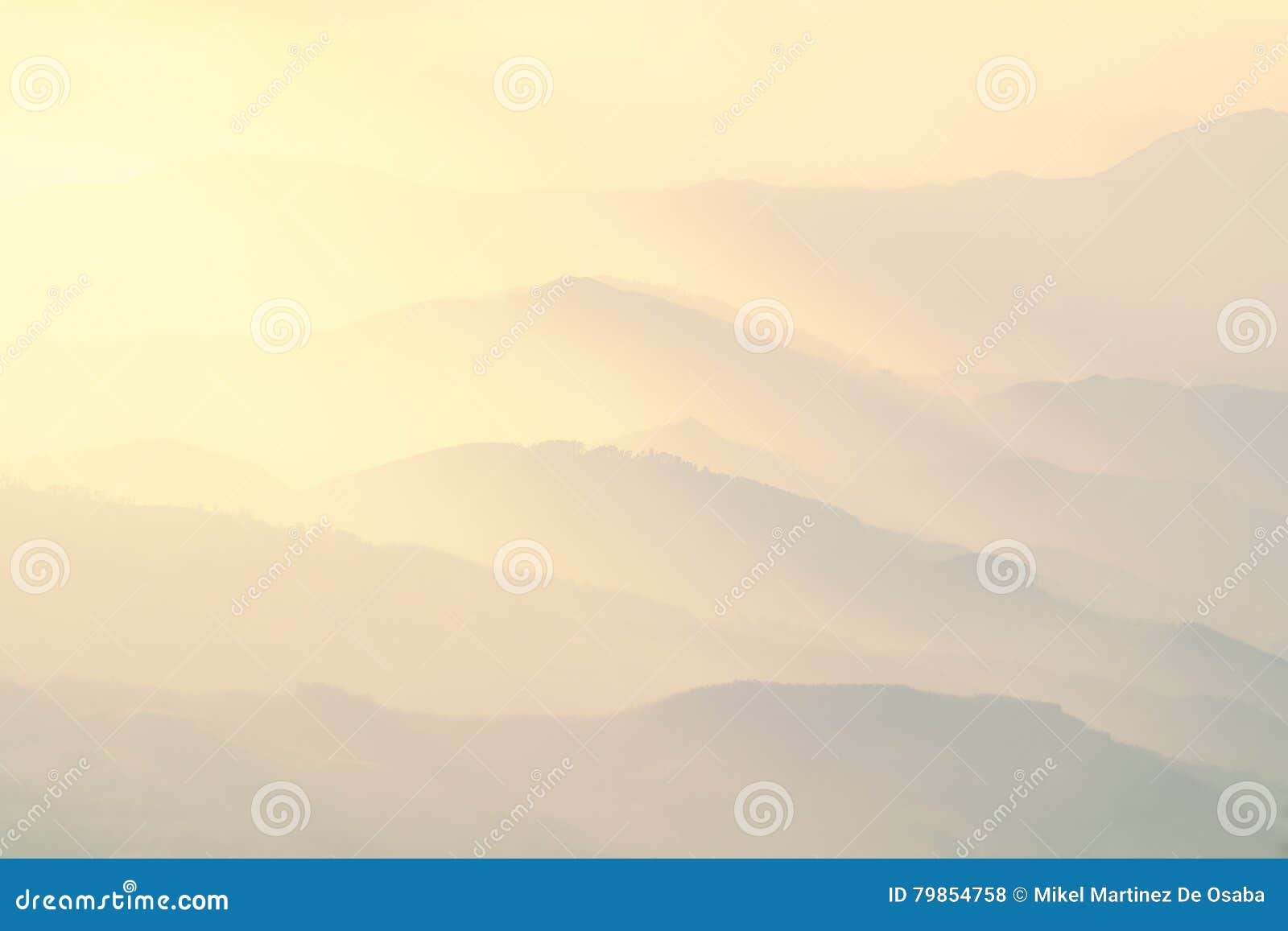 pattern of distant misty mountains