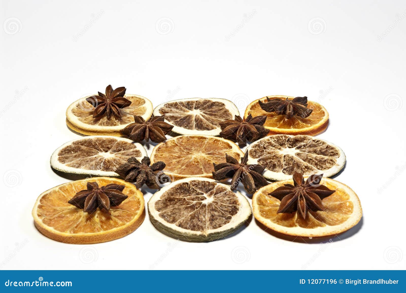 pattern with dried fruits