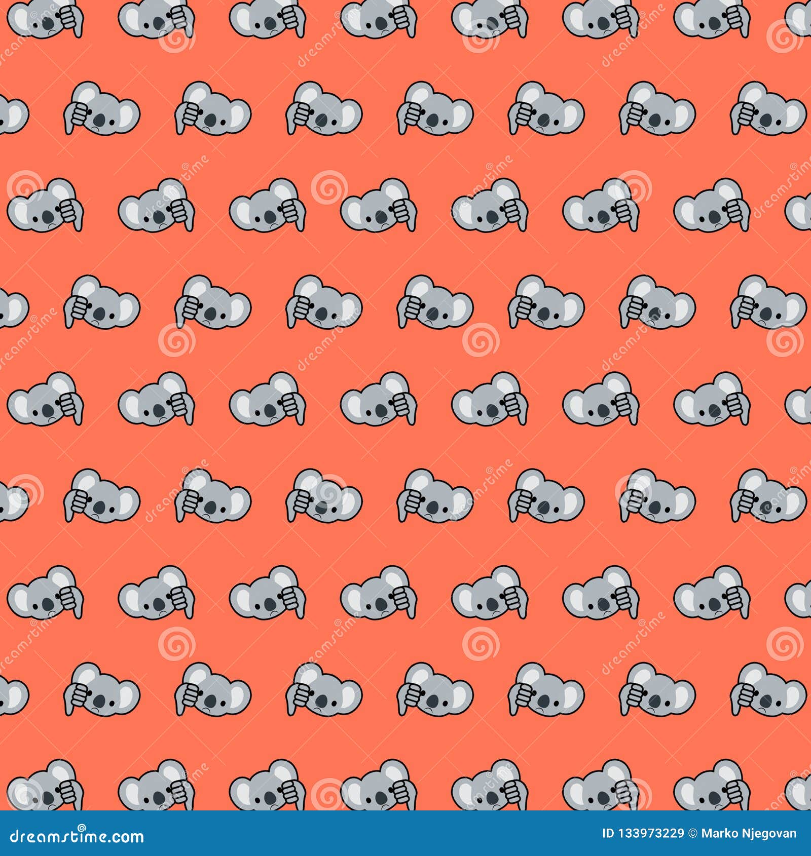 koala - emoji pattern 49