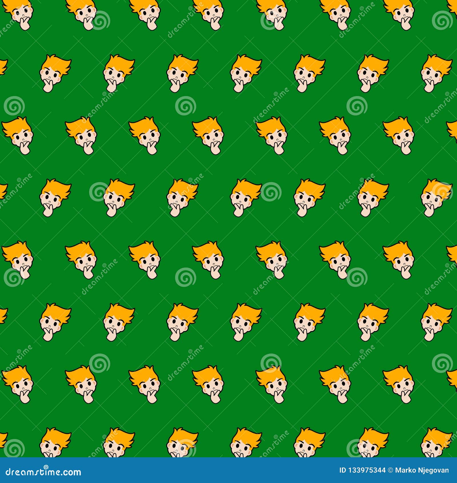 little boy - emoji pattern 22