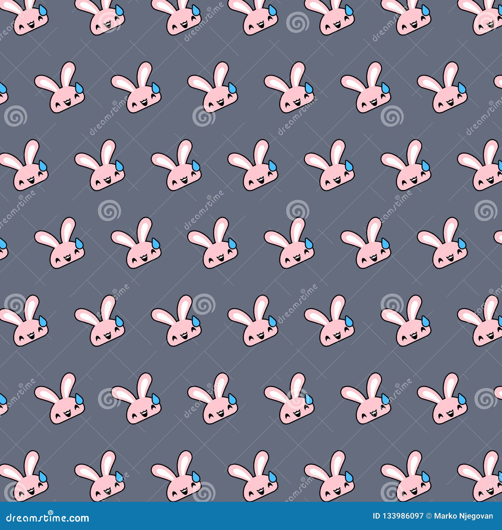 rabbit - emoji pattern 06