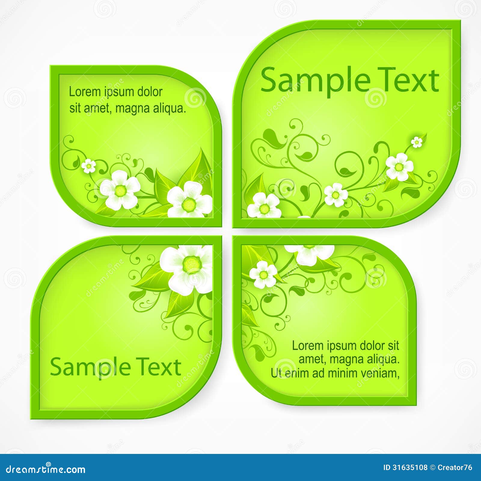 Pattern flower banners stock vector. Illustration of pattern - 31635108