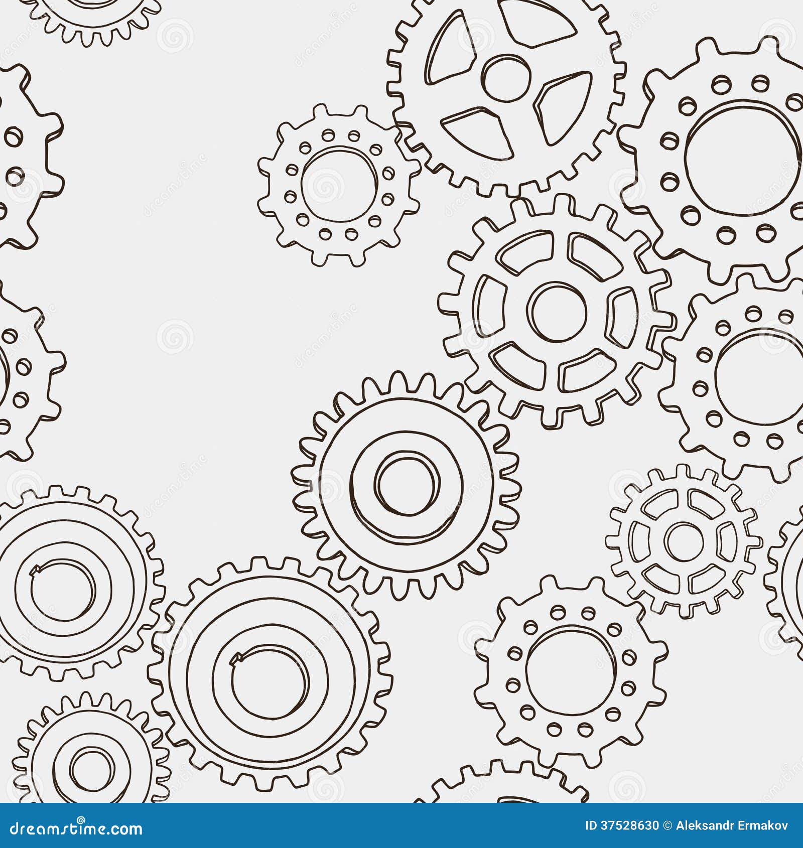 Pattern of gearing stock vector. Illustration of solid 37528630