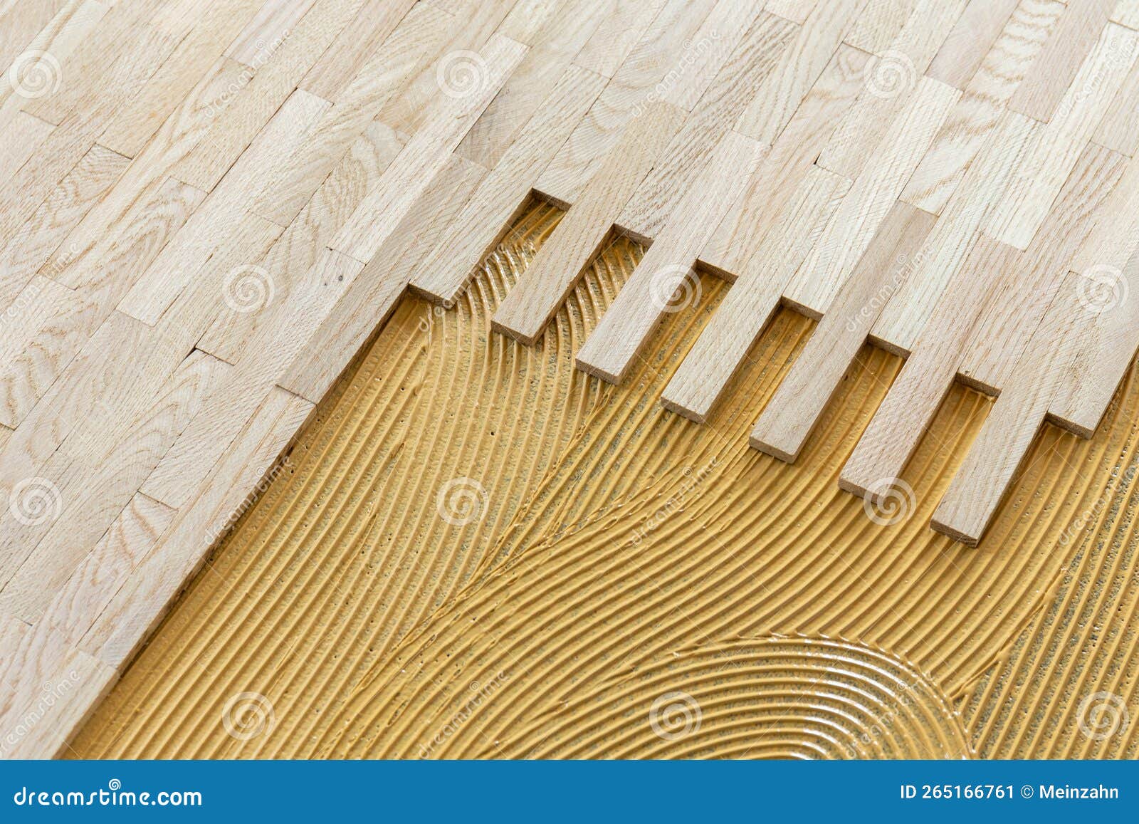 Pattern of Glue for Fixing the Parquet Stock Image Image of wooden