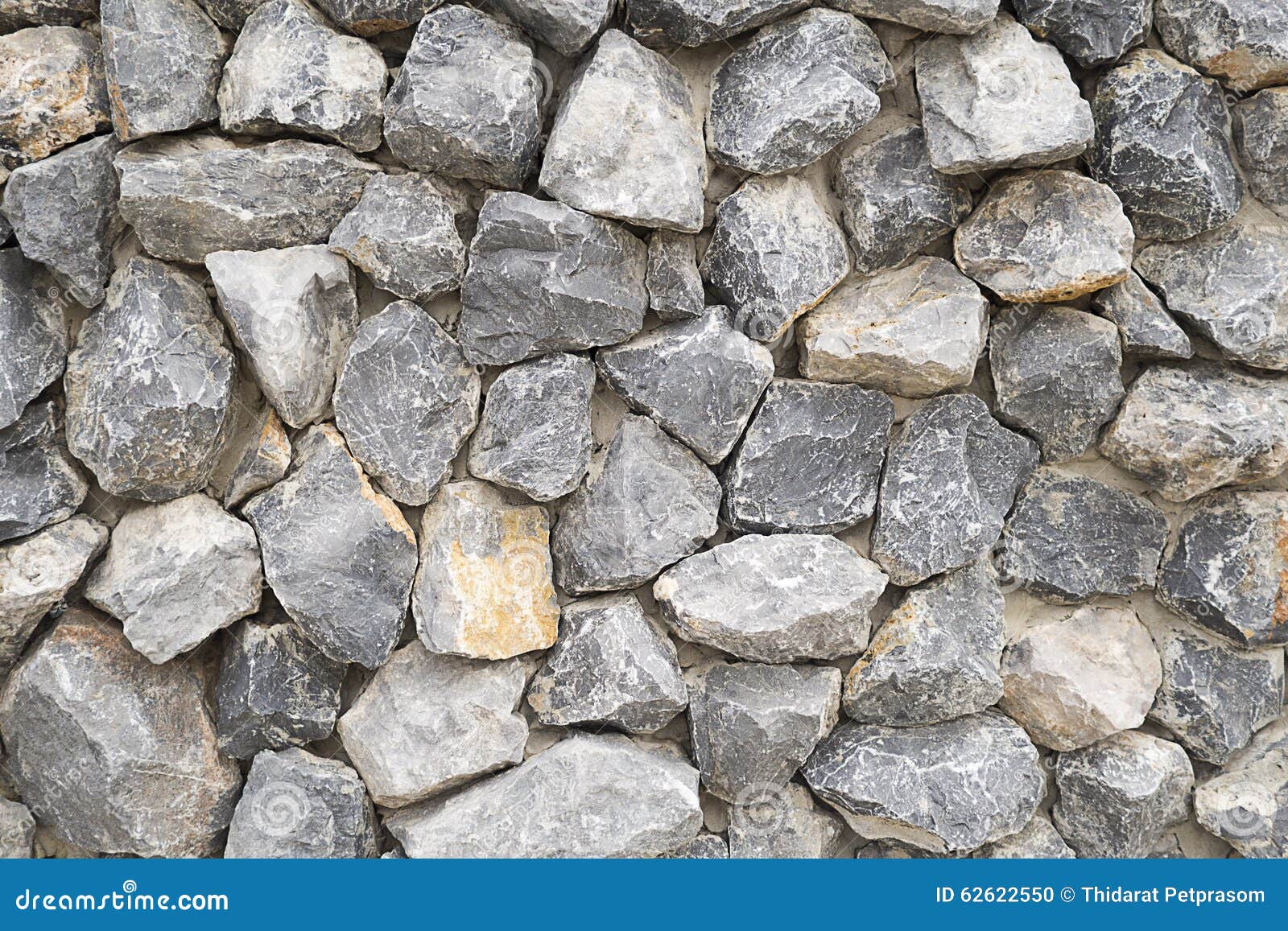 Pattern Gray Color of Modern Style Design Stacked Stone Wall Background,  Real Stone Wall Surface with Cement Stock Photo - Image of gray, gravel:  62622550
