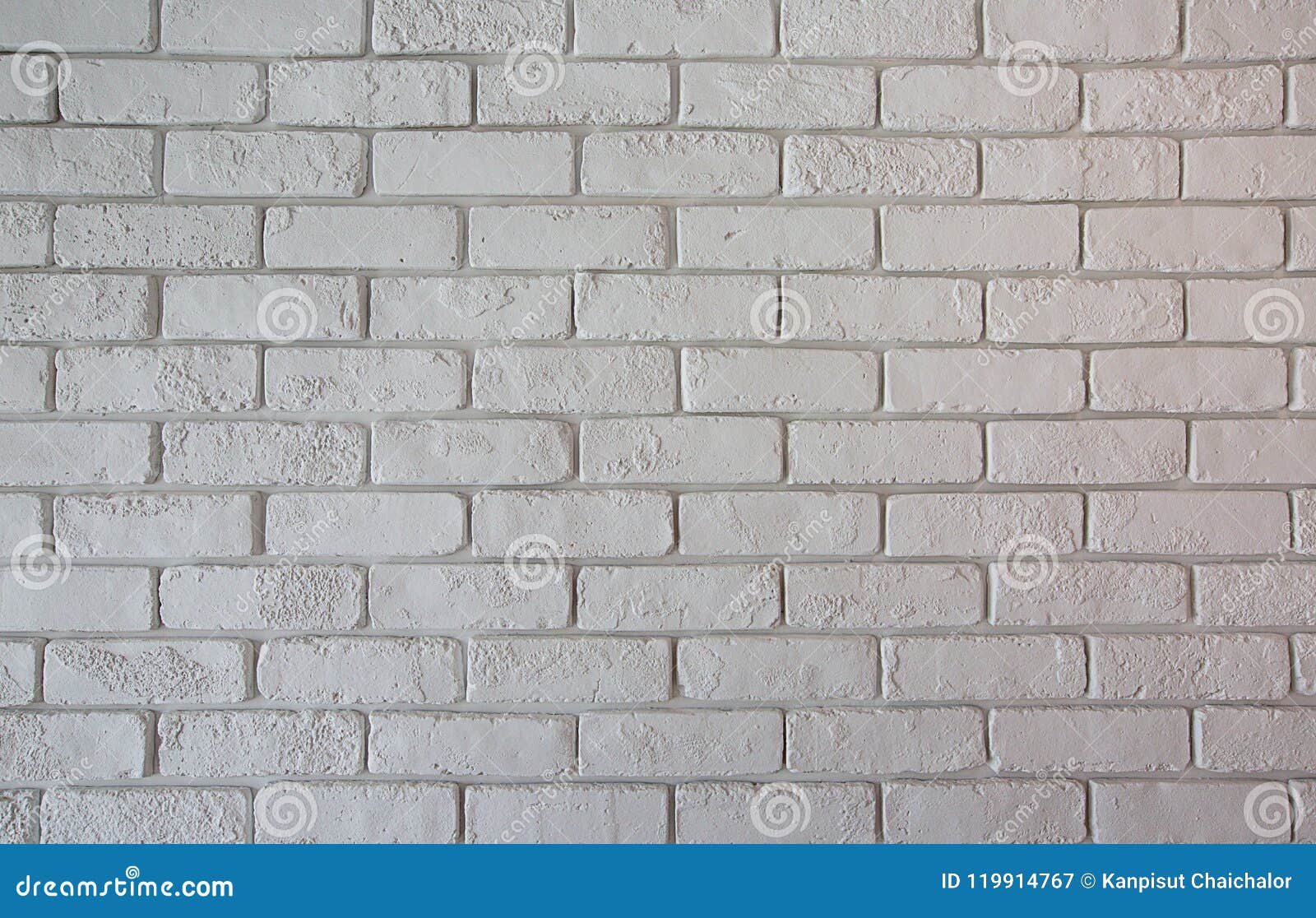 Pattern Of Grey Brick Wall For Background And Textured Stock Image