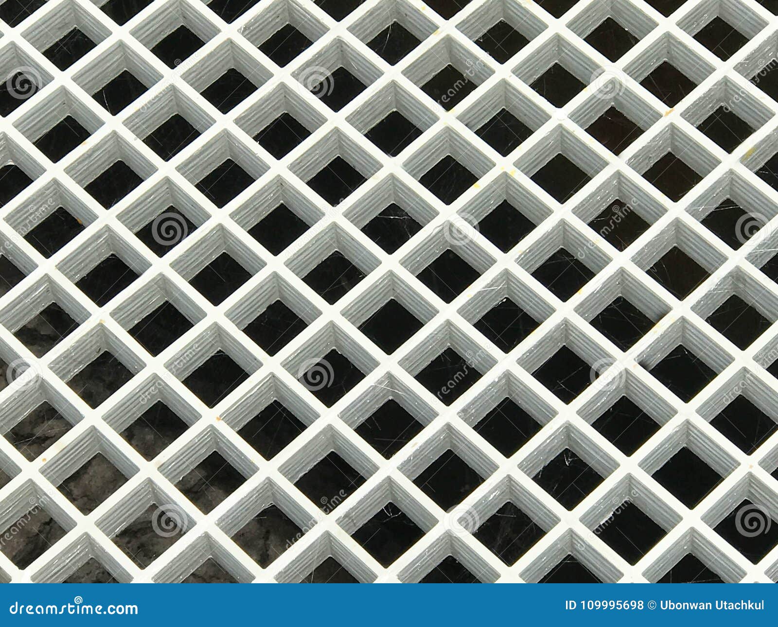 Pattern of White Pvc Plastic Grid Drain Cover Stock Photo - Image of floor,  grid: 109995698