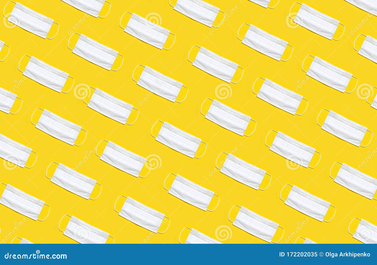 Download Pattern Of Medical Mask On Yellow Background Flat Lay Top View With Copy Space Protection Against Virus Coronavirus Flu Colds Stock Image Image Of Pandemic Object 172202035 PSD Mockup Templates