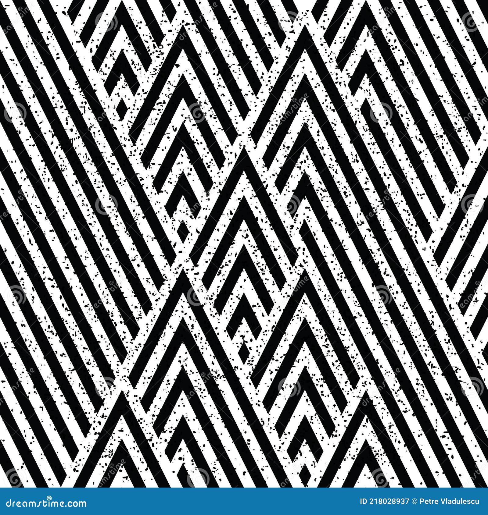 2973 Pattern with Oblique Black and White Lines, Modern Stylish Image