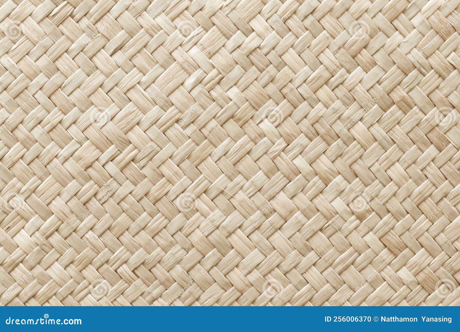 Pattern of Old Reed Weaving Mat with Vintage Style for Background and
