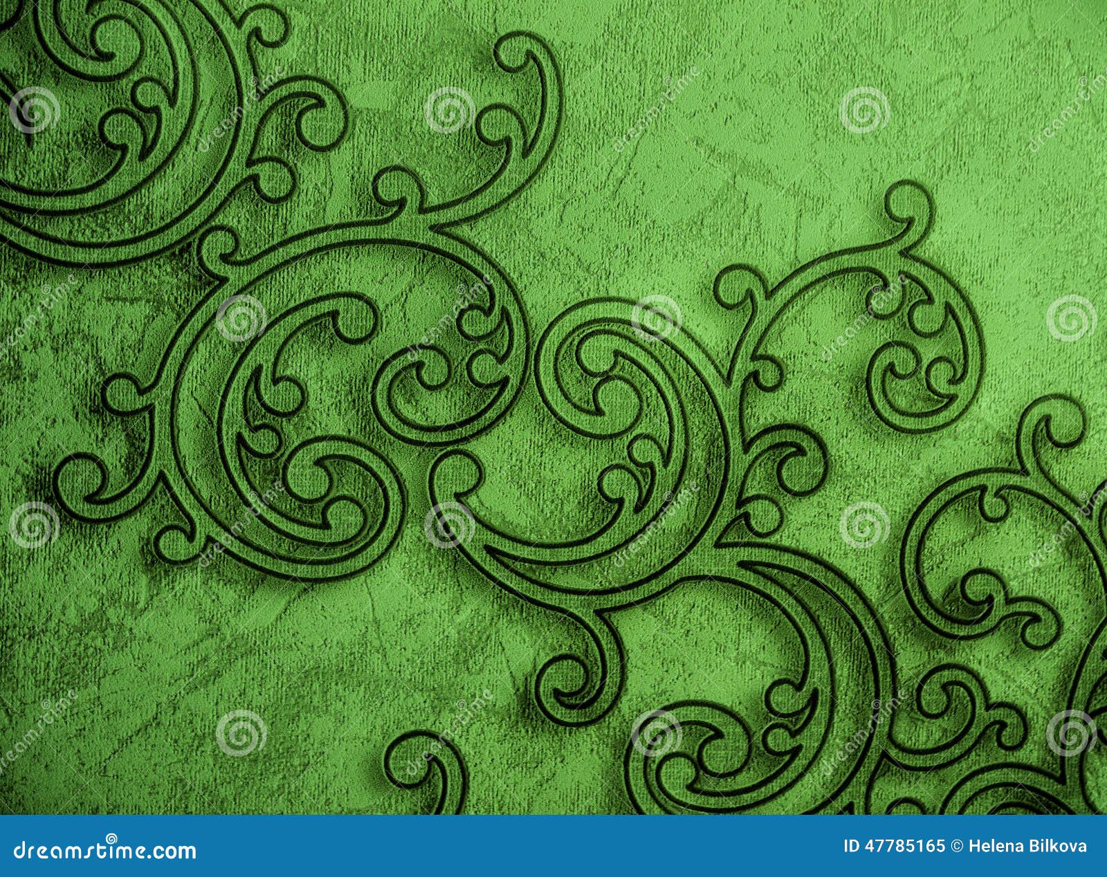Elegant Green Decoration Pattern Stock Image Image of decoration