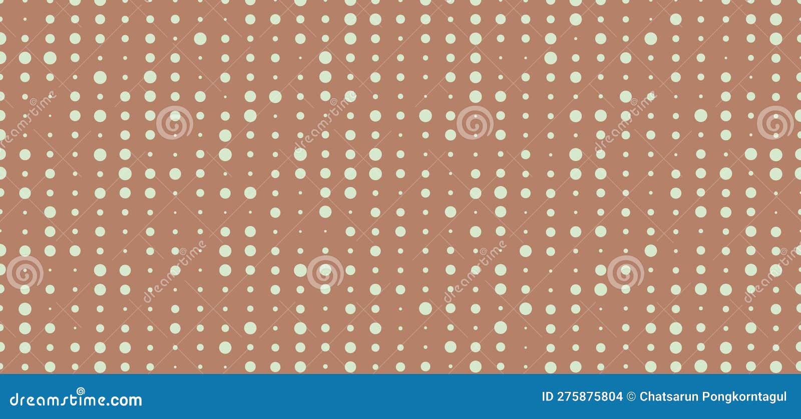 Pattern Polka Dots on Brown Background Stock Vector Illustration of