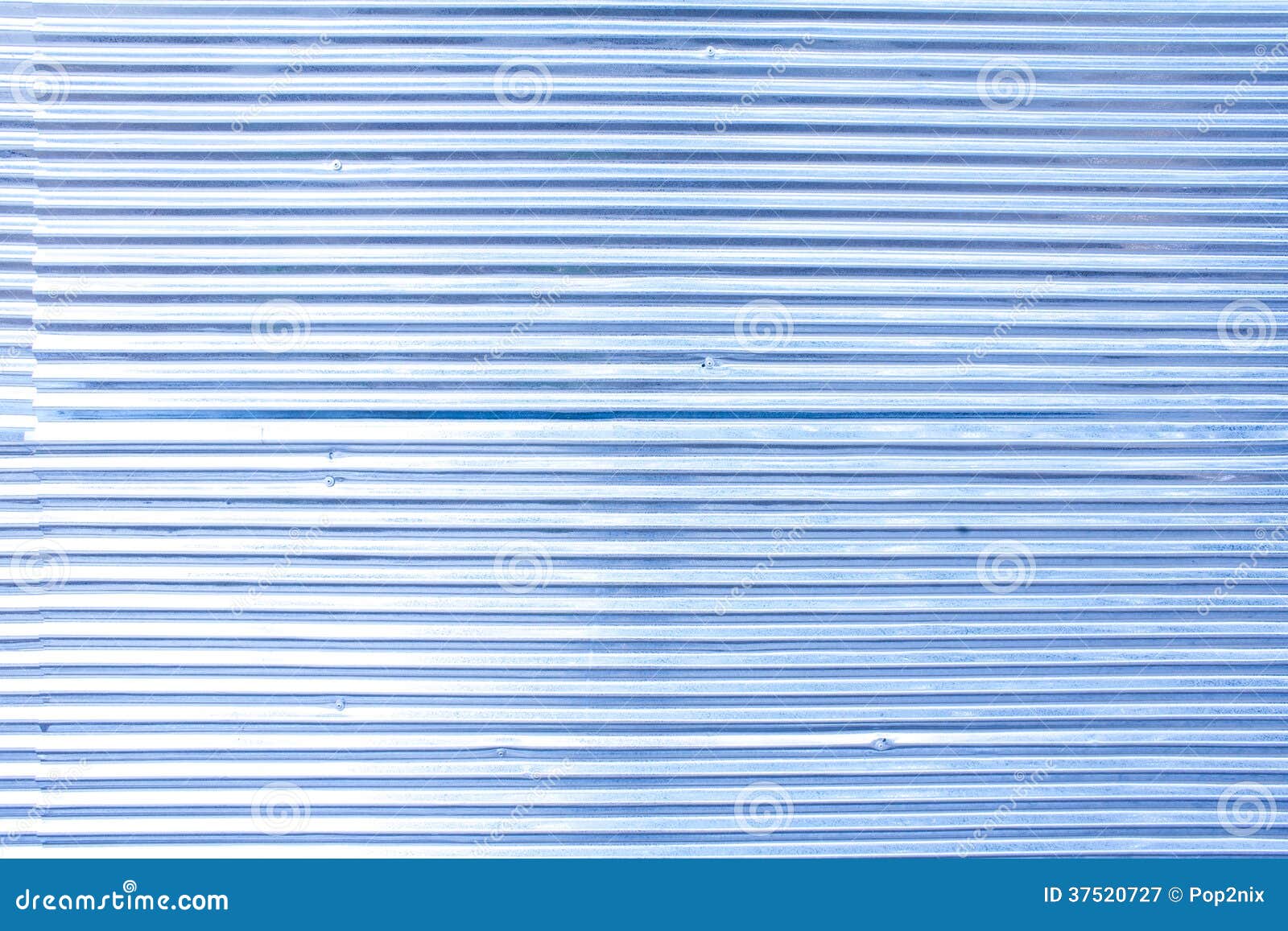 Pattern of Rustic Zinc Fence in Blue Color Stock Image Image of exterior, industrial 37520727