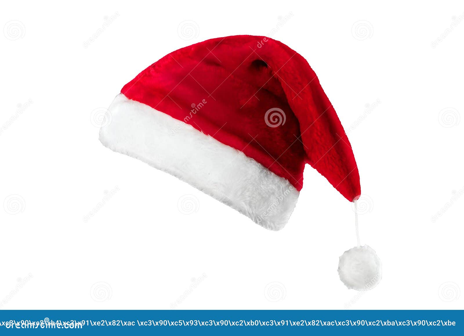 Download Pattern, Santa Claus Hat Isolated On White Background ...
