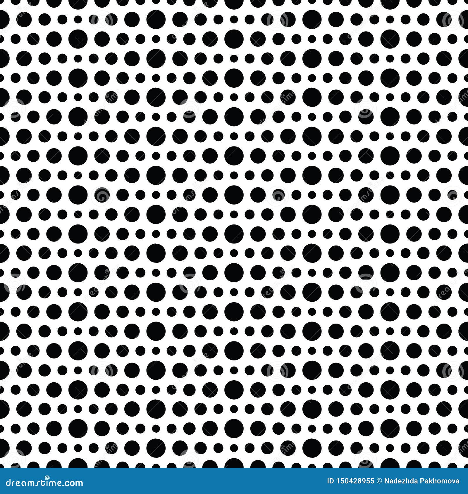 Seamless Halftone Dots Pattern, Geo, Geometric Background, Screen Print ...