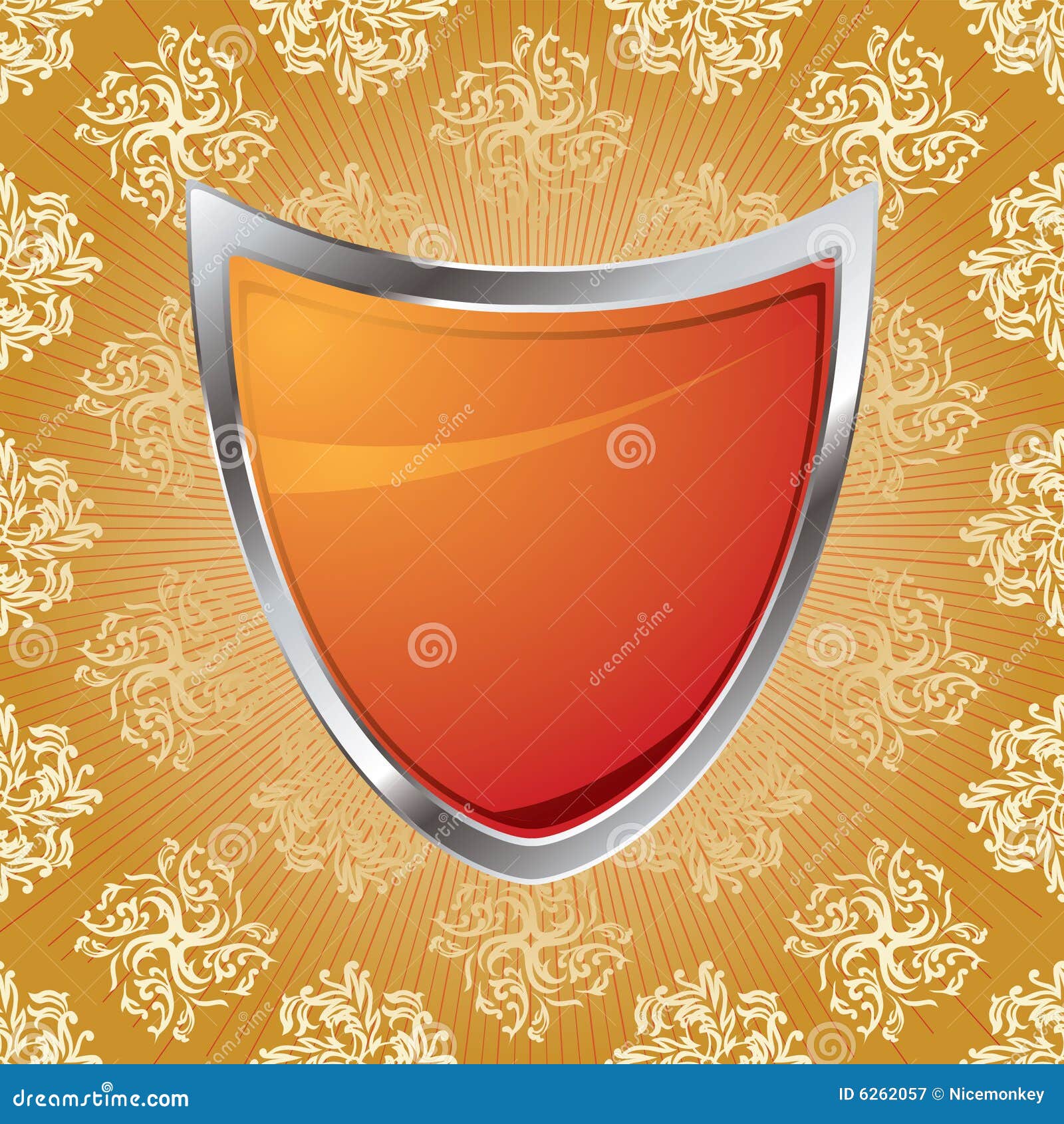 shield orange - Clip Art Library