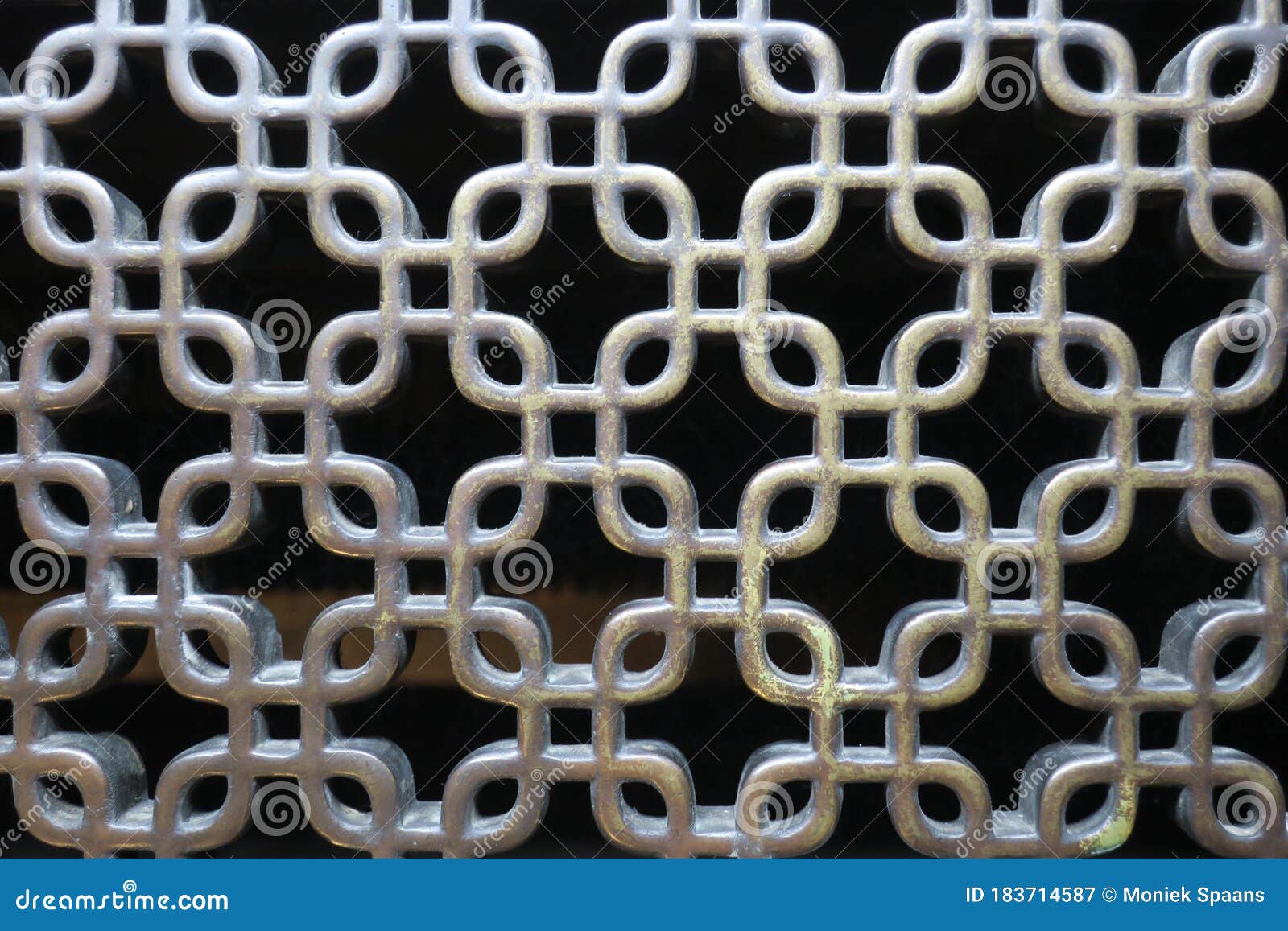 Pattern of Squares Forming a Metal Grid or Grate Stock Image Image of