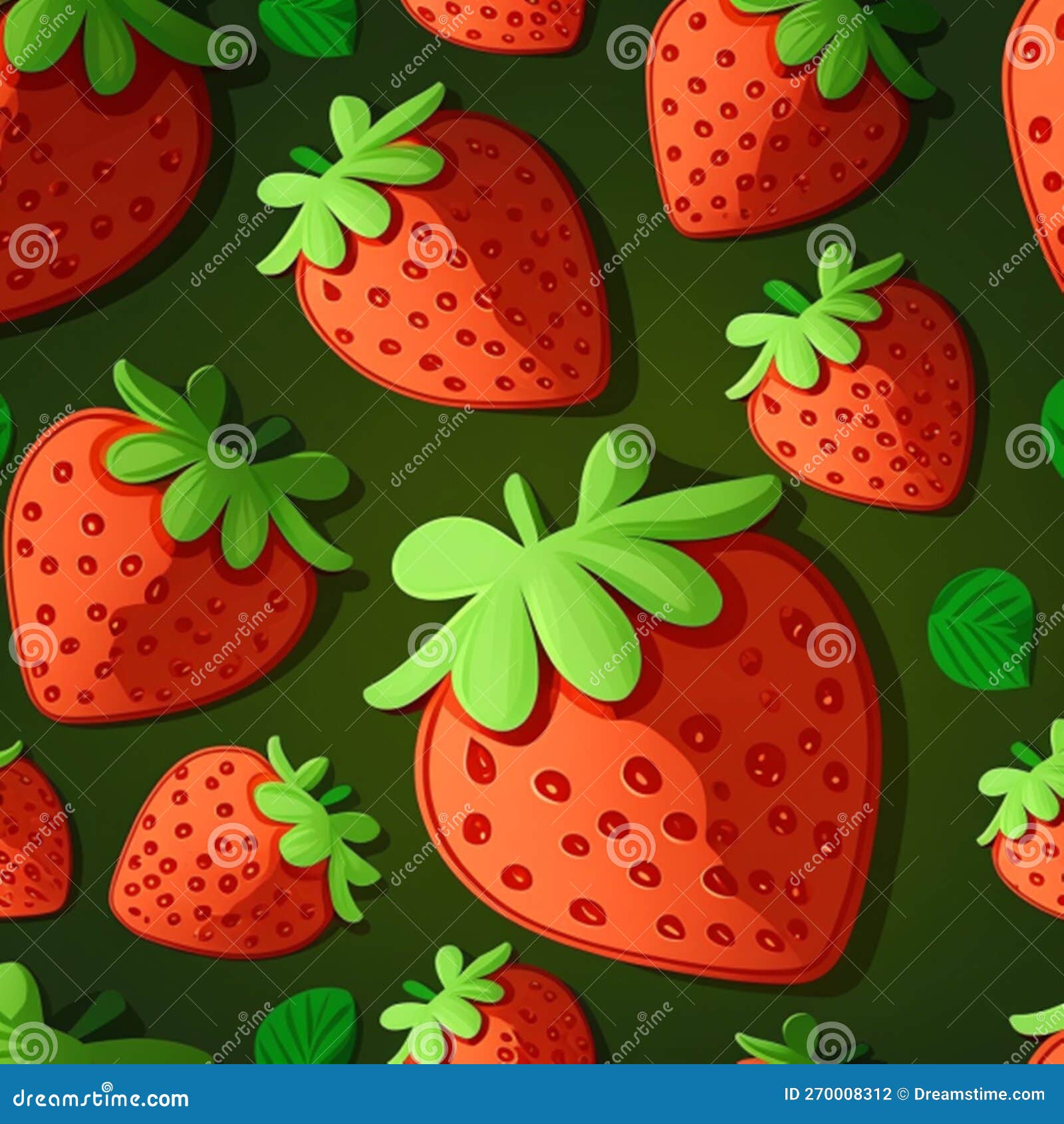 strawberry themed pattern