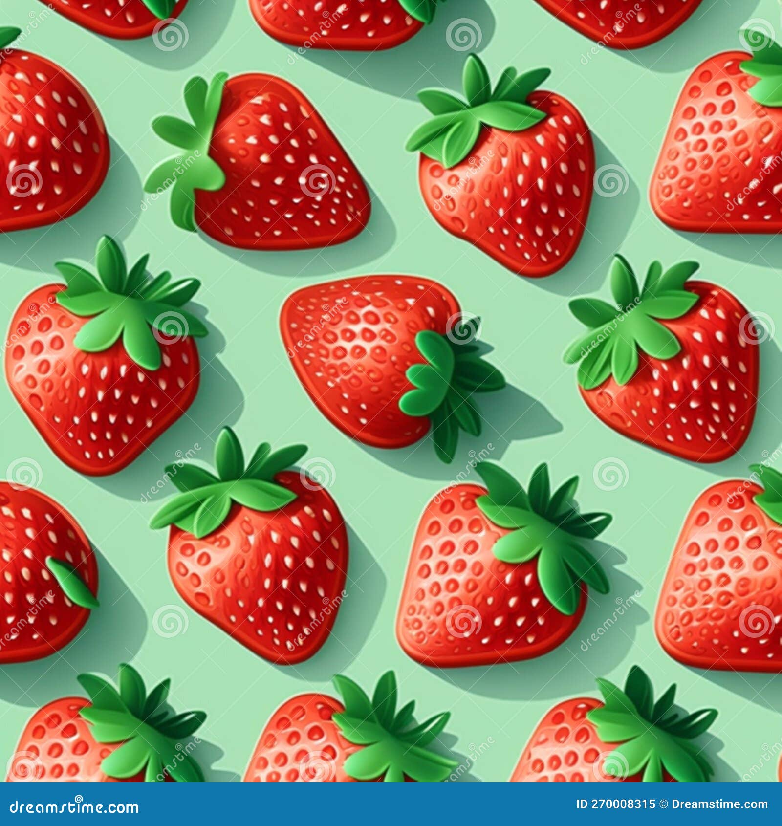 strawberry themed pattern